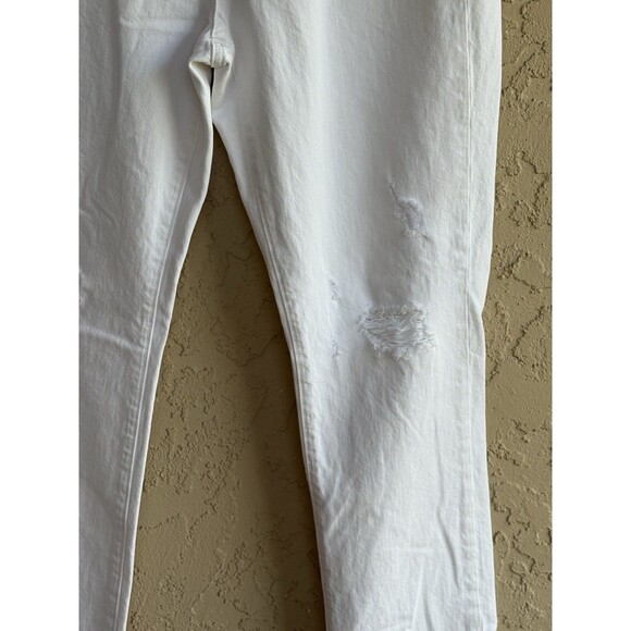 J Crew Sz 28 White Wash Distressed Women’s Mid Rise Jeans Fairy Summer Classic - Picture 7 of 11